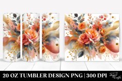 Abstract Orange Roses | 20 Oz Tumbler Product Image 1