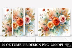 Abstract Orange Roses | 20 Oz Tumbler Product Image 1
