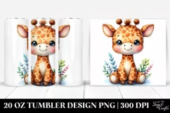 Colorful Giraffe Plush | 20 Oz Tumbler Product Image 1