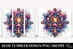 Magical Celestial Mushroom 20 Oz Tumbler Product Image 1
