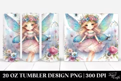 Whimsical Fairy Watercolor Clipart Product Image 1