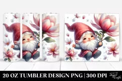Floating Gnome with Magnolia | 20 Oz Tumbler Product Image 1
