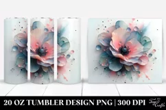 Glossy Poppy Clipart 20 Oz Tumbler Product Image 1