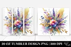 Abstract Colorful Bouquet | 20 Oz Tumbler Product Image 1