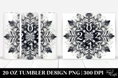 Snowflake with 2024 Clipart 20 Oz Tumbler Product Image 1