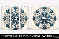 Snowflake with 2024 Clipart 20 Oz Tumbler Product Image 1