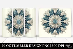 Snowflake with 2024 Clipart 20 Oz Tumbler Product Image 1