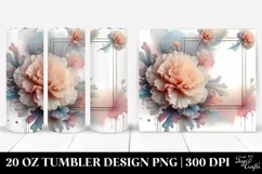 Abstract Carnation Tumbler | 20 oz Tumbler Product Image 1