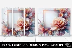 Abstract Carnation Tumbler | 20 oz Tumbler Product Image 1