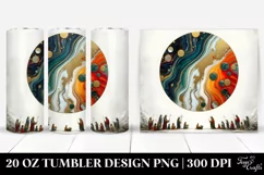 Vibrant Marble Nativity Scene Clipart 20 Oz Tumbler Product Image 1
