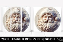 3D Marzipan Santa Clipart 20 Oz Tumbler Product Image 1
