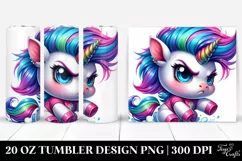 Dancing Unicorn with Umbrella 20 Oz Tumbler Product Image 1