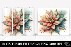 Abstract Stained Dahlia | 20 oz Tumbler Product Image 1