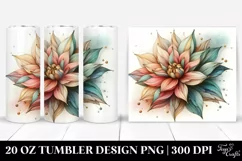 Abstract Stained Dahlia | 20 oz Tumbler Product Image 1