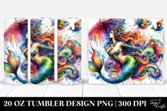 Mermaid Fantasy Drawing | 20 oz Tumbler Product Image 1
