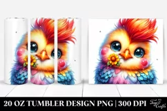 Baby Chicken with Flower 20 Oz Tumbler Product Image 1