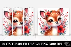 colorful small baby deer, Tumbler Product Image 1