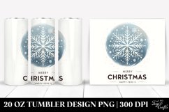 Snowflake with Merry Christmas Clipart 20 Oz Tumbler Product Image 1