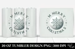 Merry Christmas Snowflake Clipart 20 Oz Tumbler Product Image 1