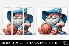 detailed gnome beach wear, Tumbler Product Image 1