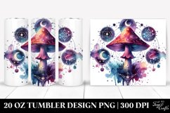 Magical Celestial Mushroom Clipart 20 Oz Tumbler Product Image 1
