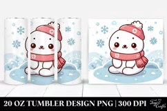 Cute Winter Baby Seal Clipart Product Image 1