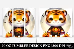 Cute Baby Tiger Halloween 20 Oz Tumbler Product Image 1
