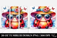 Cute Baby Ladybug with Crazy Eyes | 20 Oz Tumbler Product Image 1