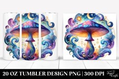 Magical Celestial Mushroom Clipart 20 Oz Tumbler Product Image 1