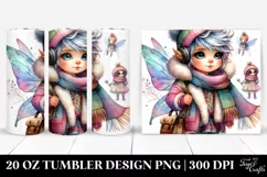 Charming Baby Fairy Playing | 20 oz Tumbler Product Image 1