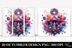 Magical Celestial Mushroom Clipart 20 Oz Tumbler Product Image 1
