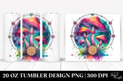 Magical Celestial Mushroom Clipart 20 Oz Tumbler Product Image 1
