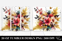 Colorful Vibrant Bouquet Gold Foil Cherry Blossom | 20 Oz Product Image 1