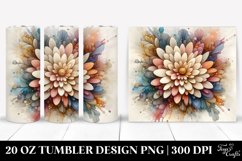 Wooden Chrysanthemum Clipart 20 Oz Tumbler Product Image 1