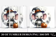 Cute Baby Elephant Halloween 20 Oz Tumbler Product Image 1