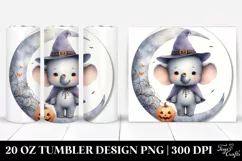 Cute Baby Elephant Halloween 20 Oz Tumbler Product Image 1
