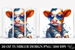 Expressive Baby Cow, Style | 20 oz Tumbler Product Image 1