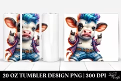 Expressive Baby Cow, Style | 20 oz Tumbler Product Image 1
