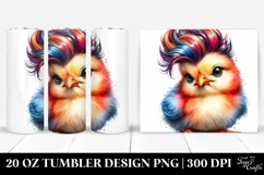 Funny Baby Chicken Posing | 20 oz Tumbler Product Image 1