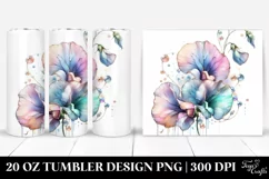 Glossy Sweet Pea Design | 20 oz Tumbler Product Image 1
