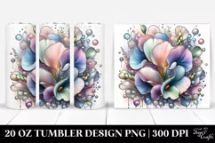 Metallic Sweet Pea Design | 20 oz Tumbler Product Image 1