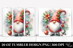 Vibrant Christmas Gnome Tumbler | 20 oz Tumbler Product Image 1