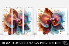 Glossy Orchid with Golden Insertions | 20 Oz Tumbler Product Image 1