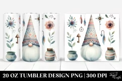 Boho Gnome Watercolor | 20 oz Tumbler Product Image 1