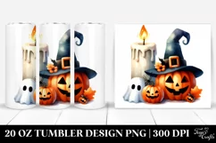 Simple Funny Halloween Clipart 20 Oz Tumbler Product Image 1