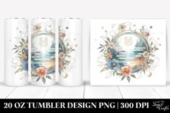 Simple Watercolor with Phantom White Background | 20 oz Product Image 1