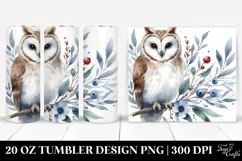 Simple Owl in Watercolor | 20 oz Tumbler Product Image 1