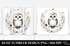Simple Owl Painting | 20 oz Tumbler Product Image 1