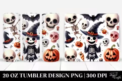 Funny Haloween Skeleton | 20 oz Tumbler Product Image 1