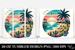 Retro Beach Tumbler | 20 oz Tumbler Product Image 1